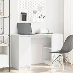 Bureau blanc 120x42x76 cm bois d'ingénierie vidaXL