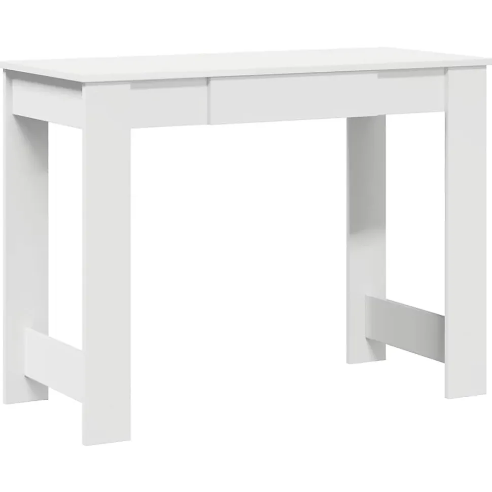 Bureau blanc 100x45x75 cm bois d'ingénierie vidaXL