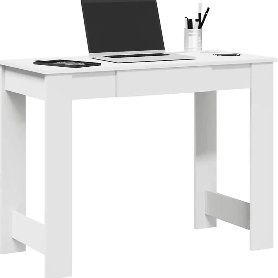 Bureau blanc 100x45x75 cm bois d'ingénierie vidaXL