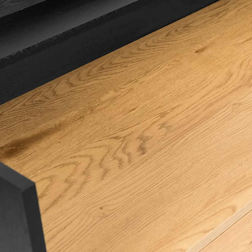 Bureau bois et noir 2 tiroirs ARTHUR - HAPPY GARDEN
