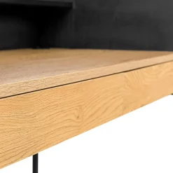 Bureau bois et noir 2 tiroirs ARTHUR - HAPPY GARDEN
