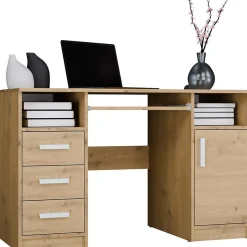Bureau, chêne Artisan, 120 x 75 x 60 cm