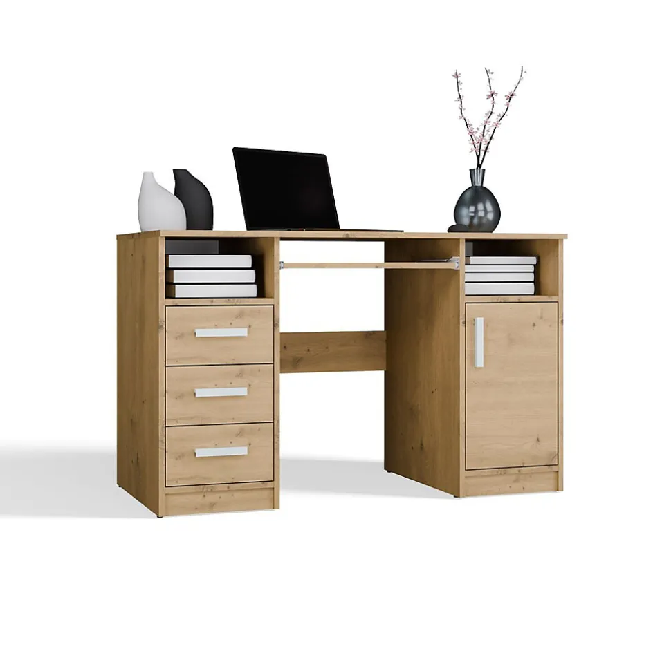 Bureau, chêne Artisan, 120 x 75 x 60 cm