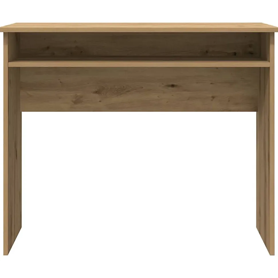 Bureau chêne artisanal 90x50x74 cm bois d'ingénierie vidaXL