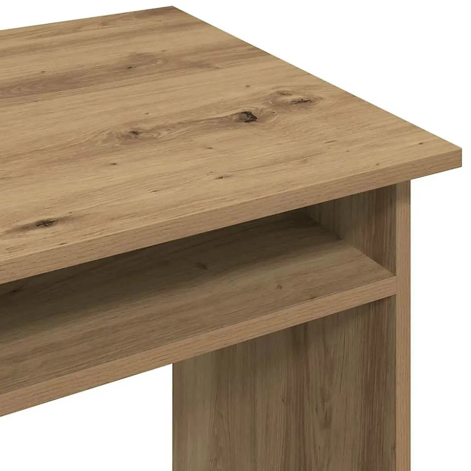 Bureau chêne artisanal 90x50x74 cm bois d'ingénierie vidaXL
