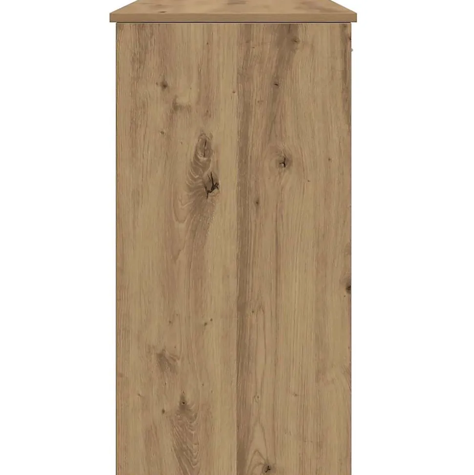 Bureau chêne artisanal 80x40x75 cm bois d'ingénierie vidaXL