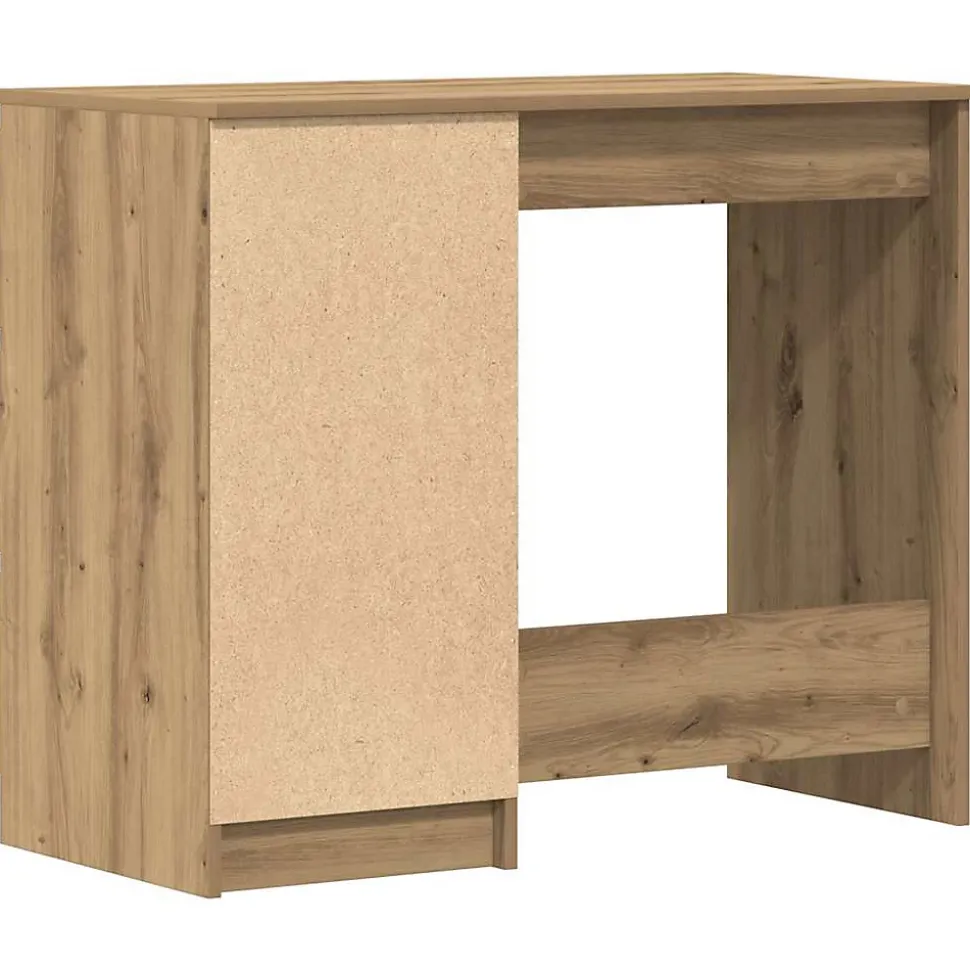 Bureau chêne artisanal 90x45x76 cm bois d'ingénierie vidaXL