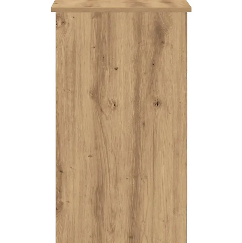 Bureau chêne artisanal 90x45x76 cm bois d'ingénierie vidaXL