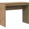 Bureau chêne artisanal 90x40x72 cm bois d'ingénierie vidaXL