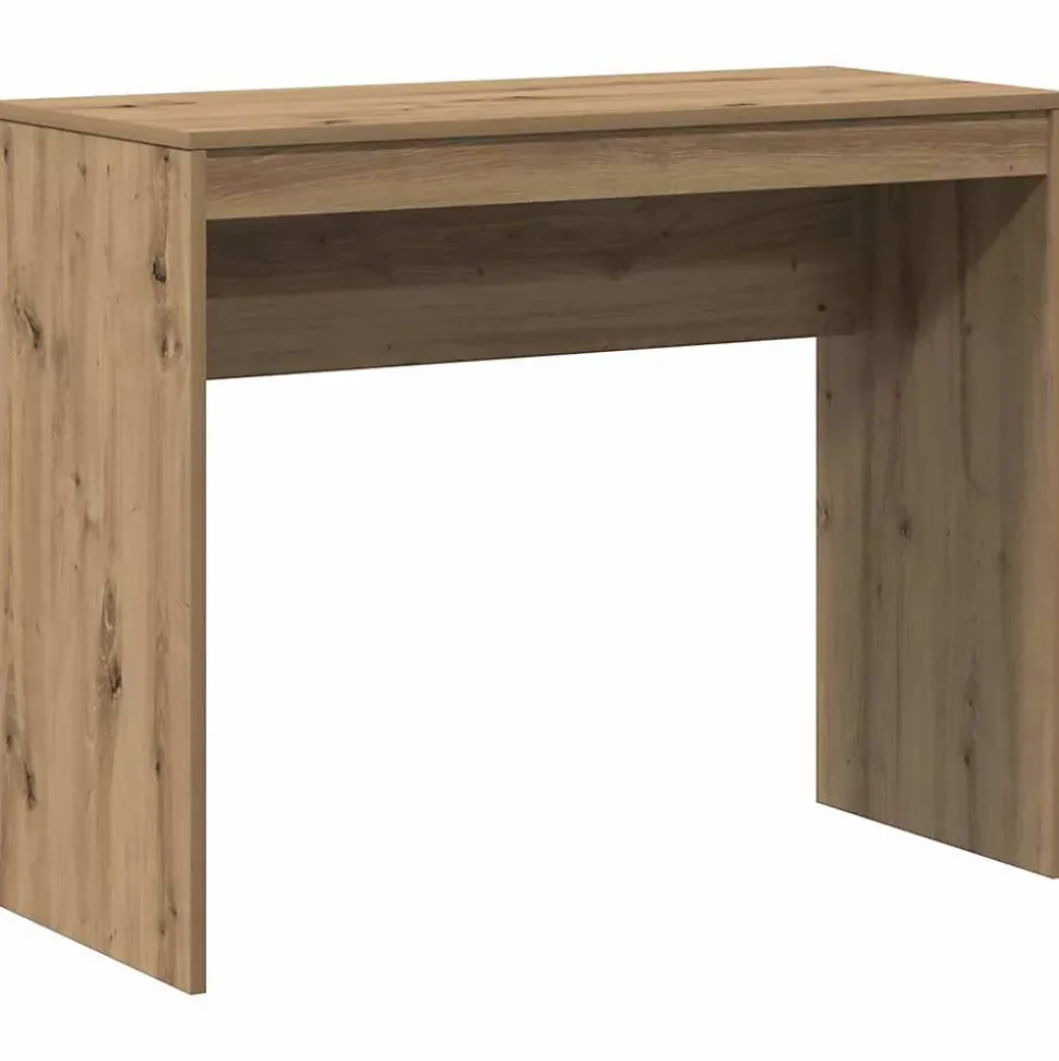 Bureau chêne artisanal 90x40x72 cm bois d'ingénierie vidaXL