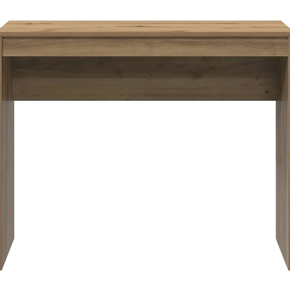 Bureau chêne artisanal 90x40x72 cm bois d'ingénierie vidaXL