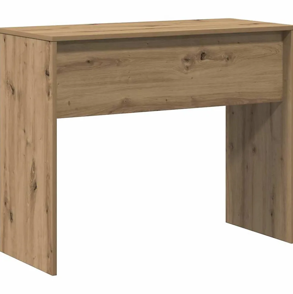 Bureau chêne artisanal 90x40x72 cm bois d'ingénierie vidaXL
