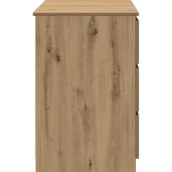 Bureau chêne artisanal 140x50x77 cm bois d'ingénierie vidaXL