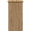 Bureau chêne artisanal 80x40x75 cm bois d'ingénierie vidaXL