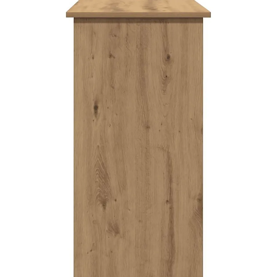 Bureau chêne artisanal 80x40x75 cm bois d'ingénierie vidaXL