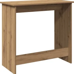 Bureau chêne artisanal 80x40x75 cm bois d'ingénierie vidaXL