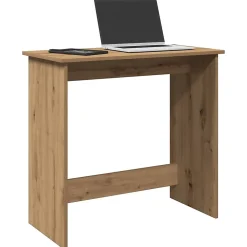 Bureau chêne artisanal 80x40x75 cm bois d'ingénierie vidaXL