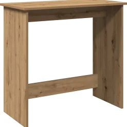 Bureau chêne artisanal 80x40x75 cm bois d'ingénierie vidaXL