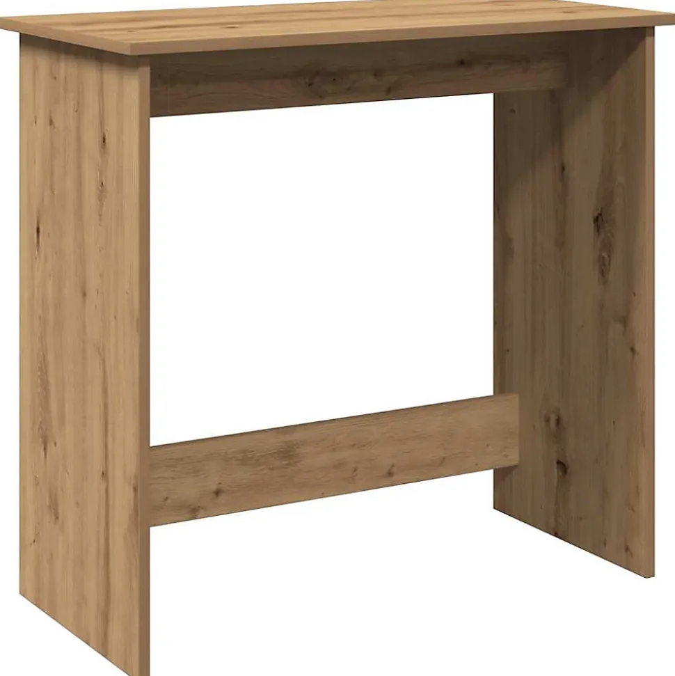 Bureau chêne artisanal 80x40x75 cm bois d'ingénierie vidaXL