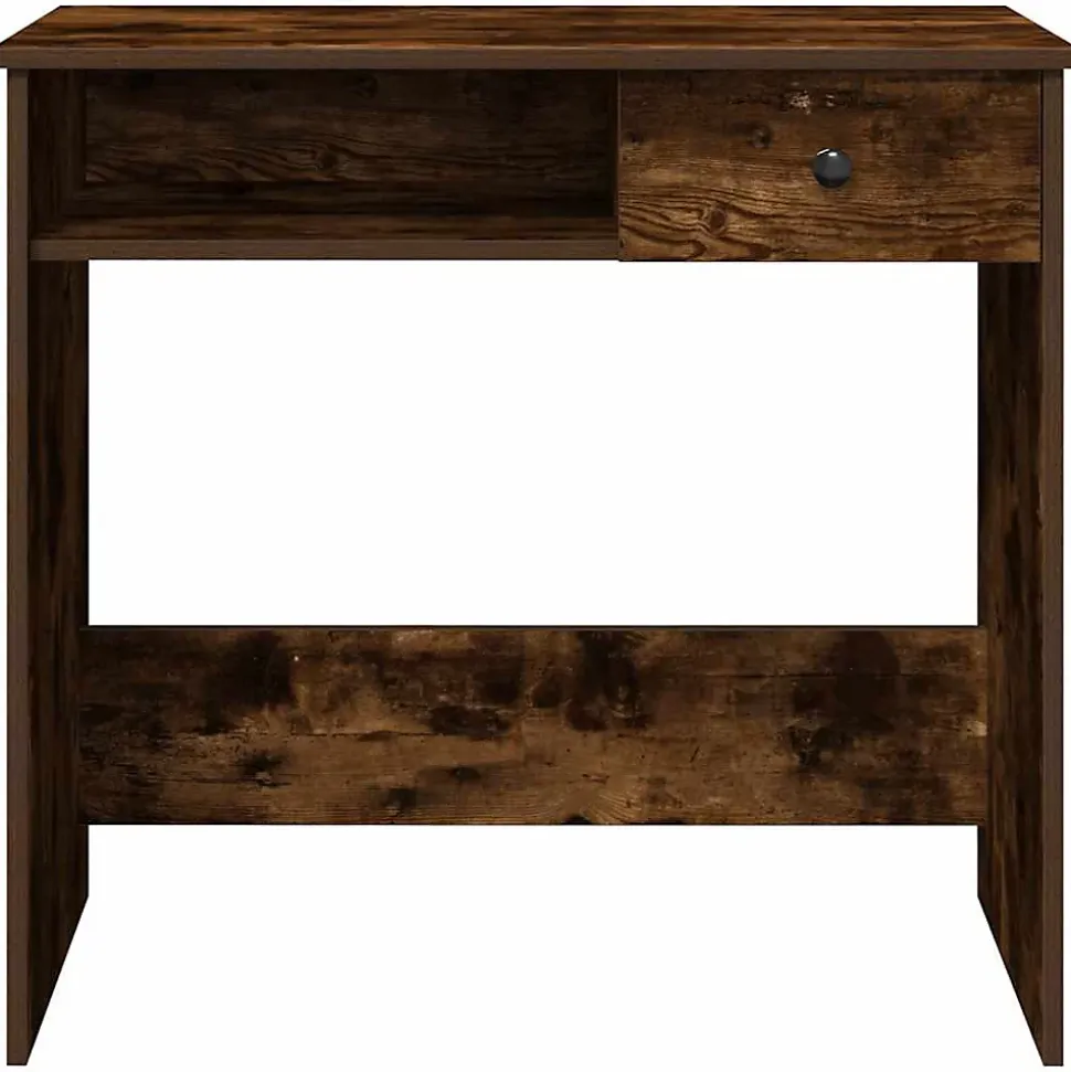 Bureau chêne fumé 80x40x75 cm bois d'ingénierie vidaXL
