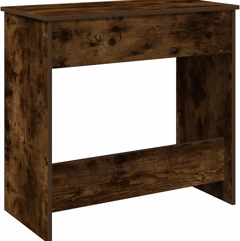 Bureau chêne fumé 80x40x75 cm bois d'ingénierie vidaXL