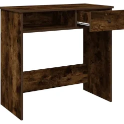 Bureau chêne fumé 80x40x75 cm bois d'ingénierie vidaXL