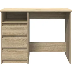 Bureau chêne sonoma 102x50x75 cm bois d'ingénierie vidaXL
