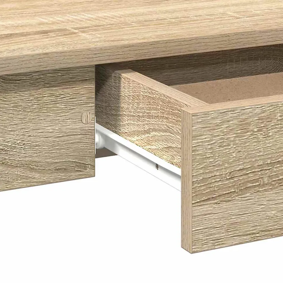 Bureau chêne sonoma 100x45x75 cm bois d'ingénierie vidaXL
