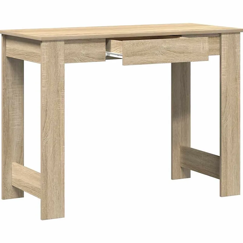 Bureau chêne sonoma 100x45x75 cm bois d'ingénierie vidaXL