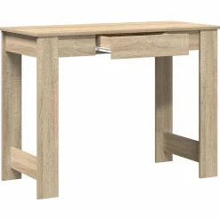 Bureau chêne sonoma 100x45x75 cm bois d'ingénierie vidaXL