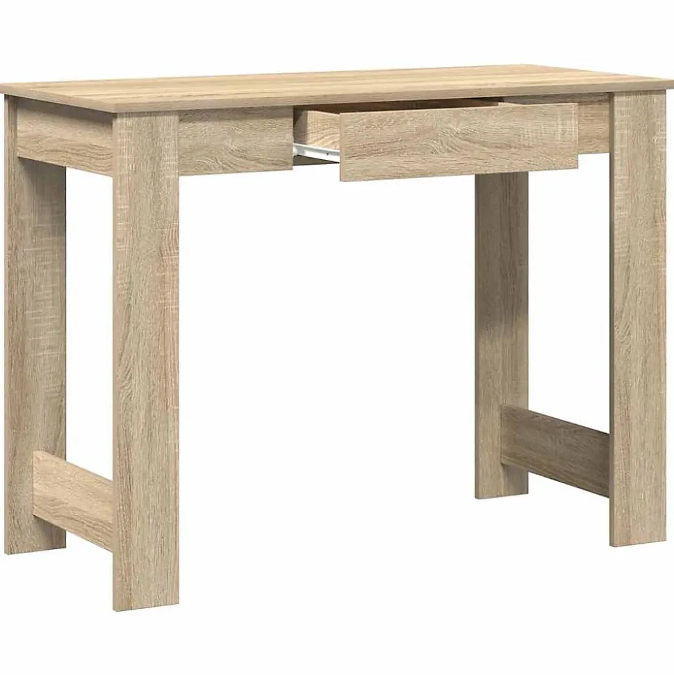 Bureau chêne sonoma 100x45x75 cm bois d'ingénierie vidaXL