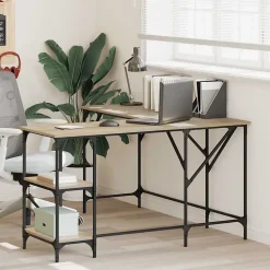 Bureau chêne sonoma 139x139x75 cm bois d'ingénierie vidaXL