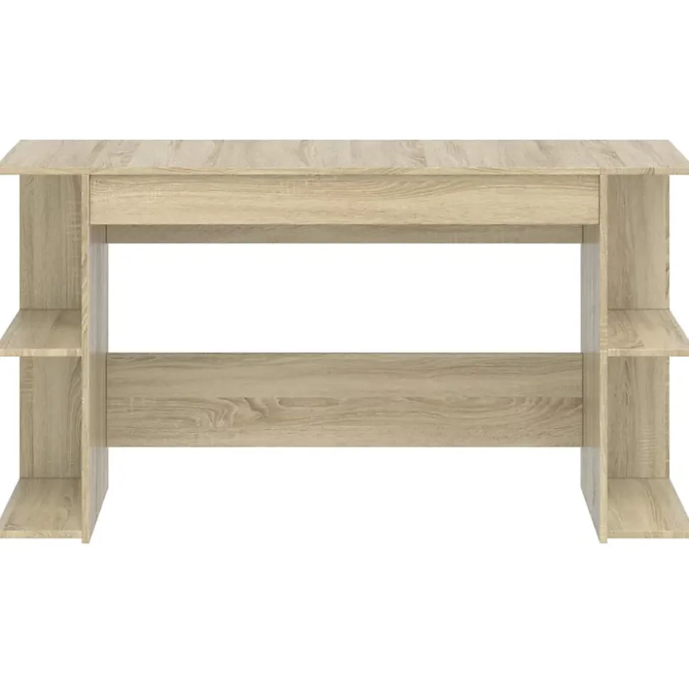 Bureau chêne sonoma 140x50x75 cm bois d'ingénierie vidaXL