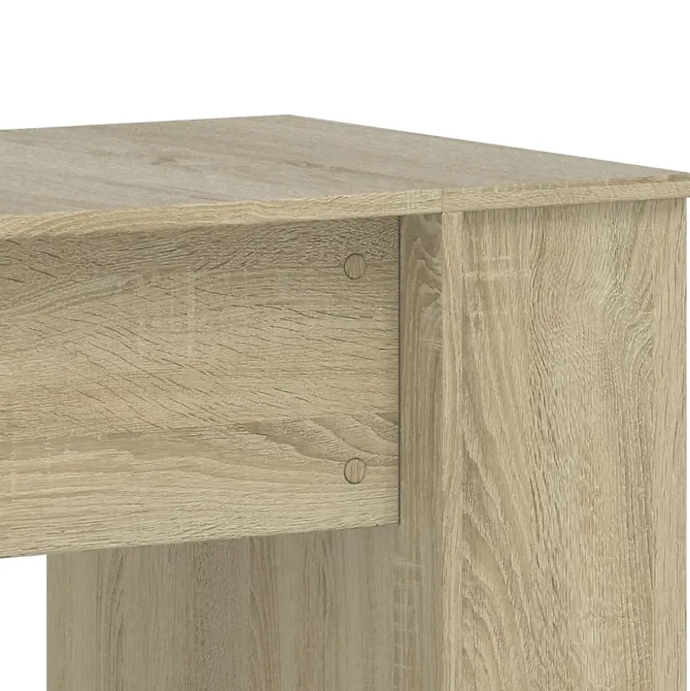 Bureau chêne sonoma 140x50x75 cm bois d'ingénierie vidaXL