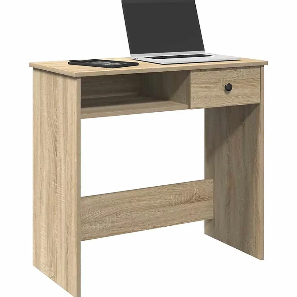 Bureau Chêne Sonoma 80x40x75 cm Aggloméré vidaXL