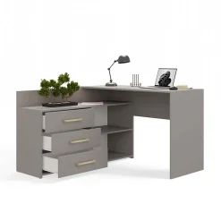 Bureau d'angle : 120 x 76 x 50 cm, Ton