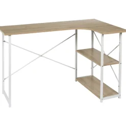 Bureau d'angle en bois et métal Job