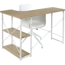 Bureau d'angle en bois et métal Job
