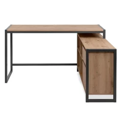 Bureau d'Angle Modulable Décor Chêne L139 cm - Prague
