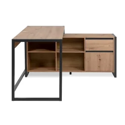 Bureau d'Angle Modulable Décor Chêne L139 cm - Prague