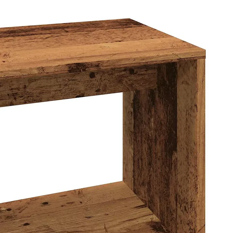 Bureau d'angle vieux bois 200,5x50x76 cm bois d'ingénierie vidaXL