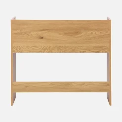 Bureau décor bois 2 casiers de rangement chêne - L 90 x P 45 x H 78 cm - Jules