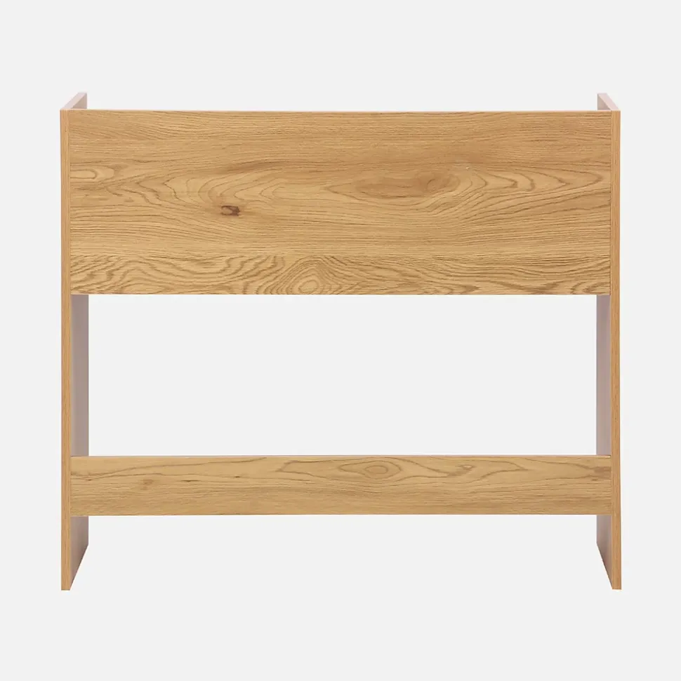 Bureau décor bois 2 casiers de rangement chêne - L 90 x P 45 x H 78 cm - Jules