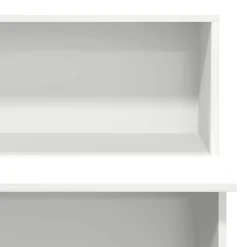 Bureau de réception Blanc 100x50x103,5 cm Bois d'ingénierie vidaXL