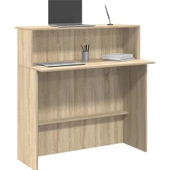 Bureau de réception Chêne Sonoma 100x50x103,5 cm Bois d'ingénierie vidaXL