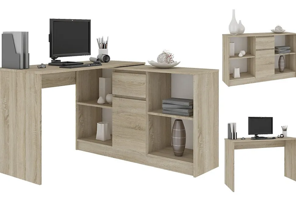 Bureau d'ordinateur AKORD B17 Chêne Sonoma 120 cm couleur Chêne Sonoma 120x50x79 cm