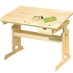 Bureau Enfant Inclinable "School" 109cm Naturel