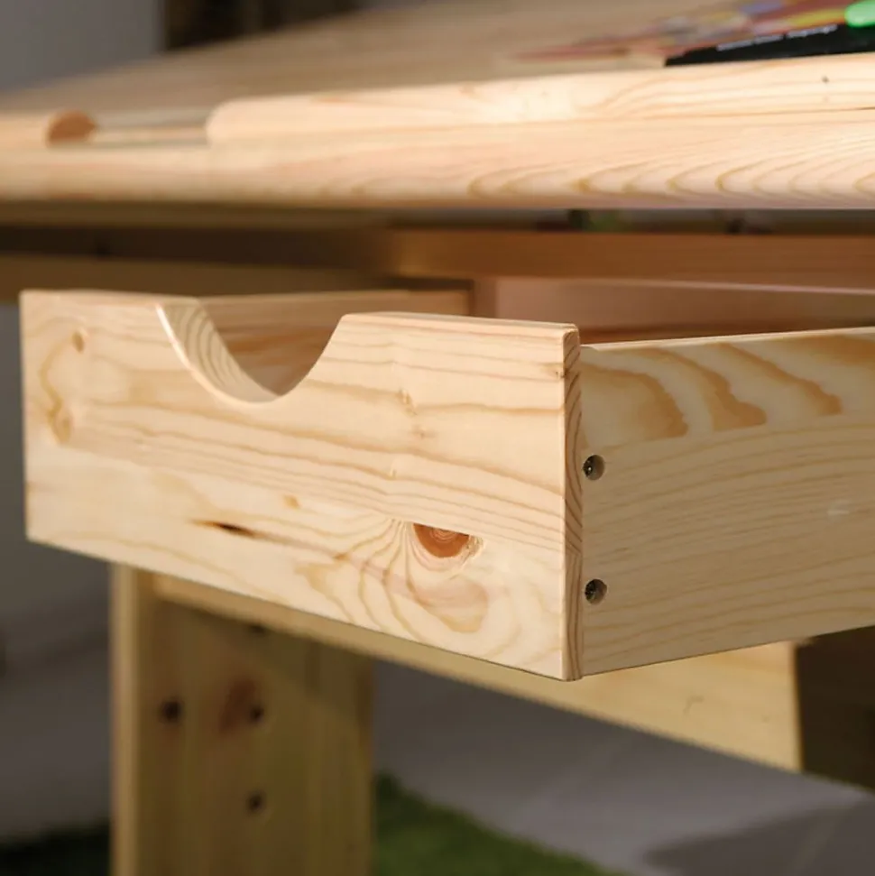 Bureau Enfant Inclinable "School" 109cm Naturel