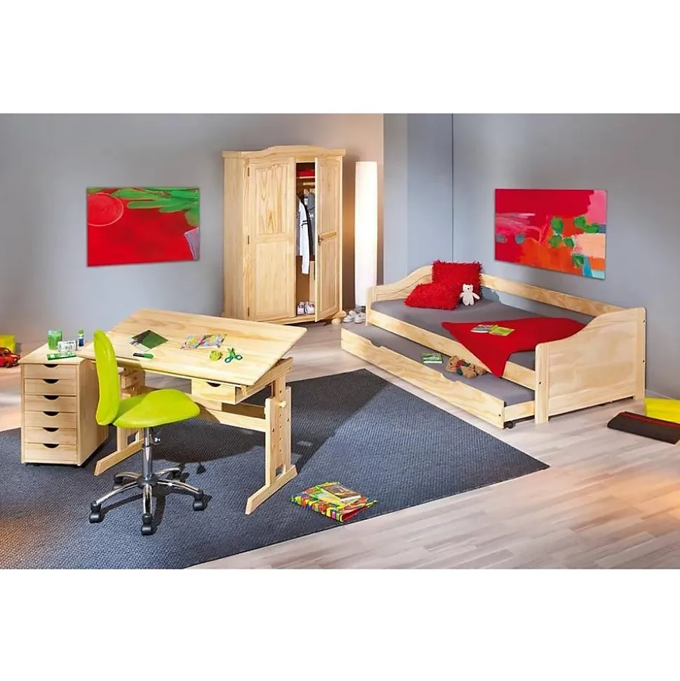 Bureau Enfant Inclinable "School" 109cm Naturel