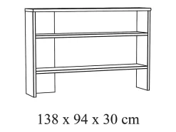Bureau enfant robuste 3 tiroirs collection DANY coloris chene clair